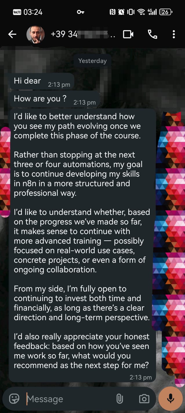 WhatsApp Message